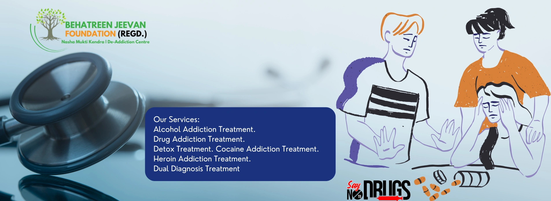 Behatreen Jeevan Foundation local de-addiction center nearby